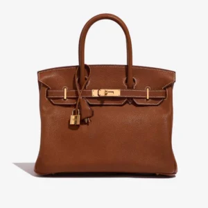 Premium Hermès Replica Birkin 30 Barenia Fauve GHW | Direct Luxury