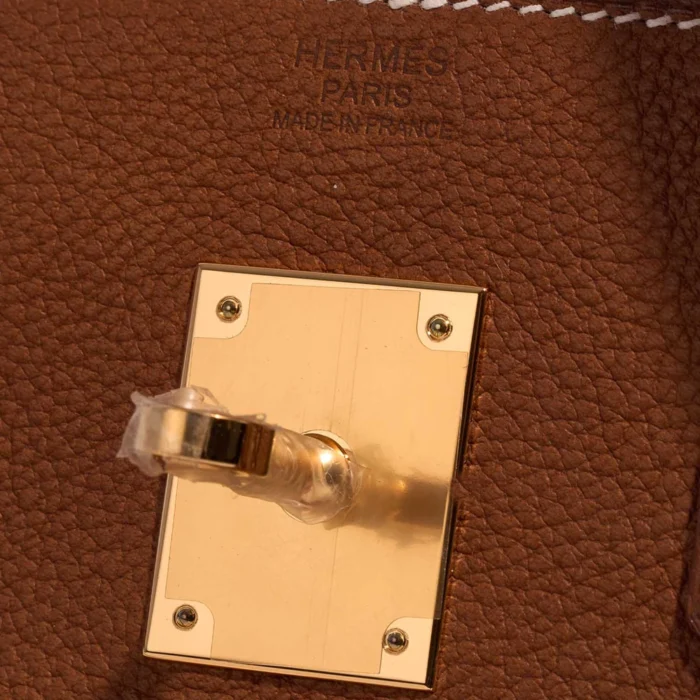 Premium Hermès Replica Birkin 30 Barenia Faubourg Fauve GHW - Direct Luxury Fashion - Image 5