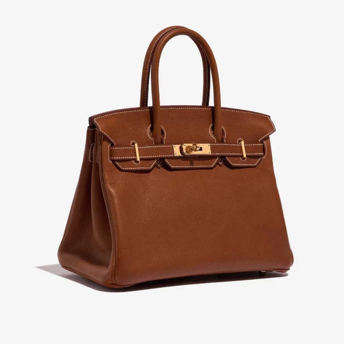 Premium Hermès Replica Birkin 30 Barenia Faubourg Fauve GHW - Direct Luxury Fashion - Image 4