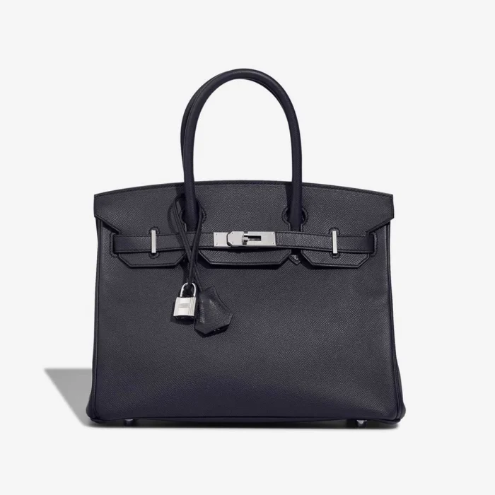 Premium Hermès Replica Birkin 30 Epsom Bleu Indigo PHW - Direct Luxury Fashion