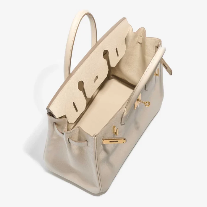 Premium Hermès Replica Birkin 30 Epsom Craie GHW - Direct Luxury Fashion - Image 5
