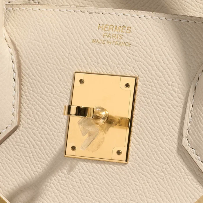 Premium Hermès Replica Birkin 30 Epsom Craie GHW - Direct Luxury Fashion - Image 6
