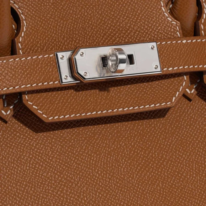 Premium Hermès Replica Birkin 30 Epsom Gold PHW - Direct Luxury Fashion - Image 7