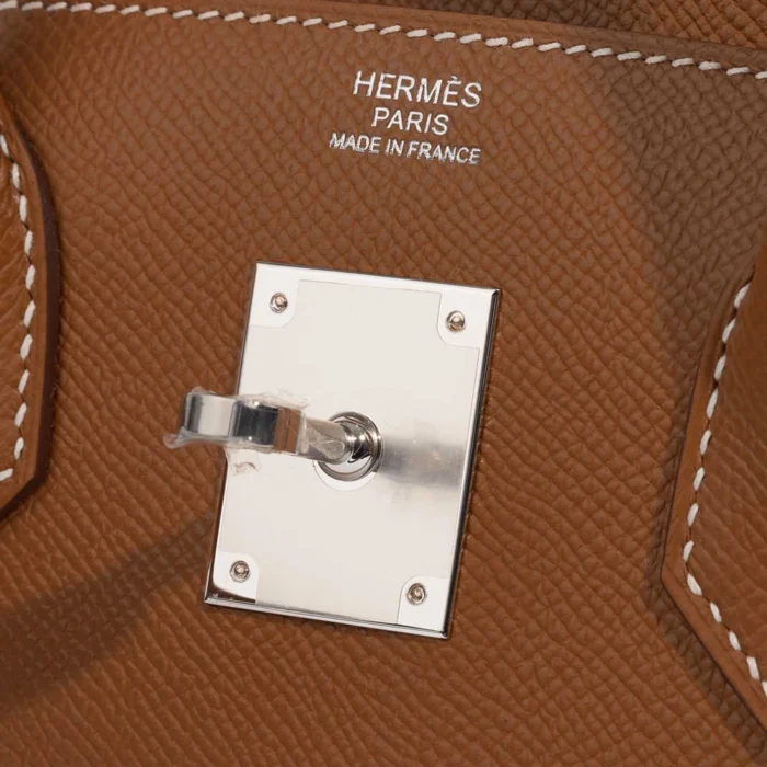 Premium Hermès Replica Birkin 30 Epsom Gold PHW - Direct Luxury Fashion - Image 6