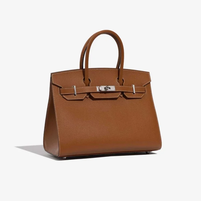 Premium Hermès Replica Birkin 30 Epsom Gold PHW - Direct Luxury Fashion - Image 4