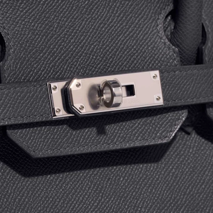 Premium Hermès Replica Birkin 30 Epsom Gris Misty PHW - Direct Luxury Fashion - Image 7