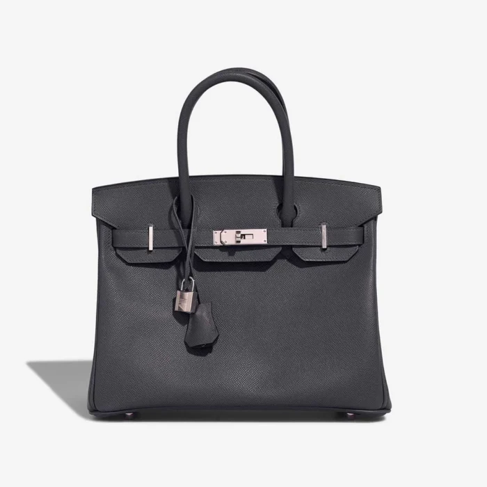 Premium Hermès Replica Birkin 30 Epsom Gris Misty PHW - Direct Luxury Fashion