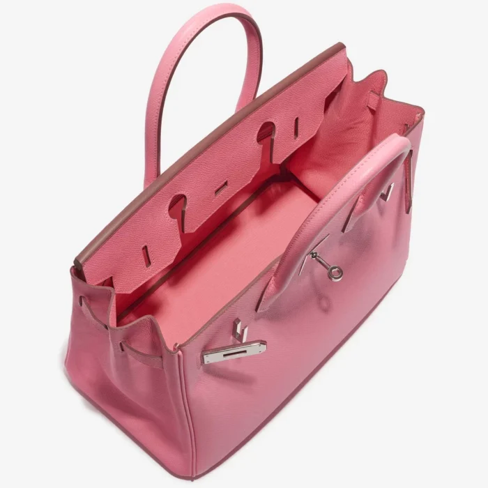 Premium Hermès Replica Birkin 30 Epsom Rose Confetti PHW - Direct Luxury Fashion - Image 5