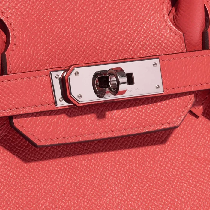 Premium Hermès Replica Birkin 30 Epsom Rouge Pivoine PHW - Direct Luxury Fashion - Image 7