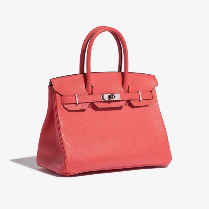 Premium Hermès Replica Birkin 30 Epsom Rouge Pivoine PHW - Direct Luxury Fashion - Image 4