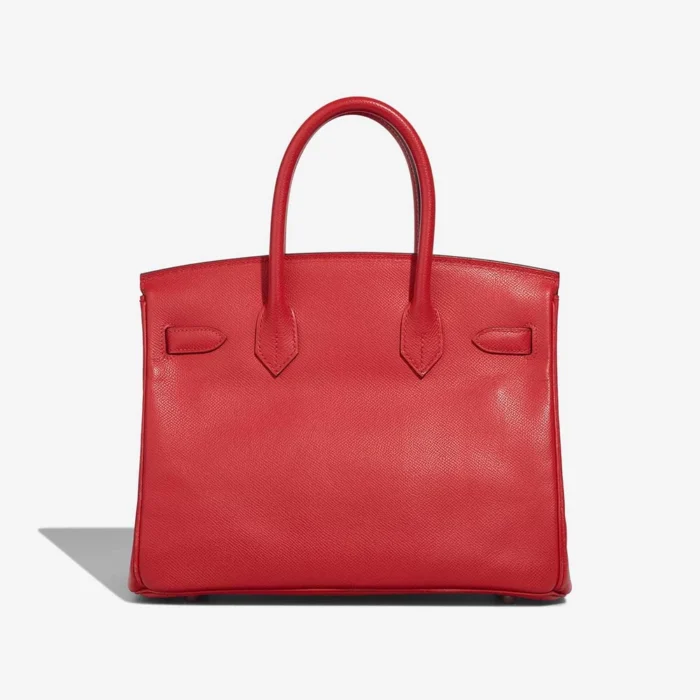 Premium Hermès Replica Birkin 30 Epsom Rouge Vif PHW - Direct Luxury Fashion - Image 2