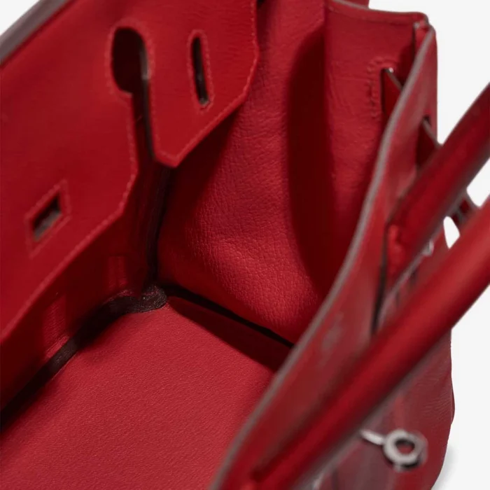 Premium Hermès Replica Birkin 30 Epsom Rouge Vif PHW - Direct Luxury Fashion - Image 4