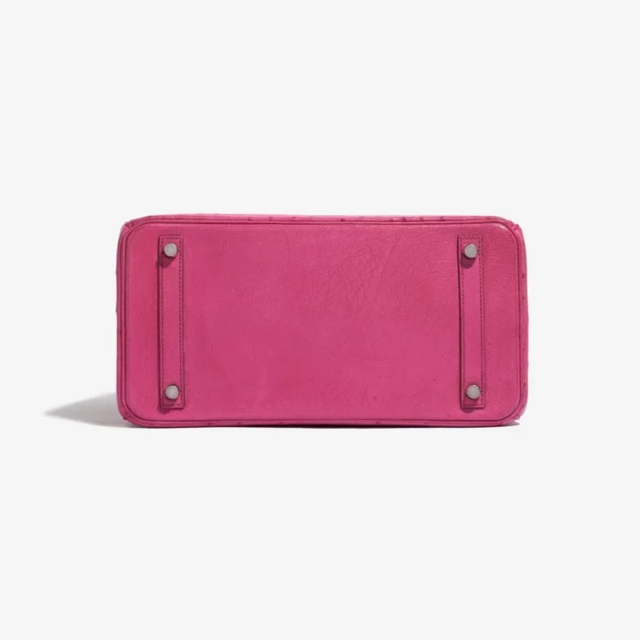 Premium Hermès Replica Birkin 30 Ostrich Fuchsia PHW - Direct Luxury Fashion - Image 3