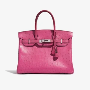 Premium Hermès Replica Birkin 30 Ostrich Fuchsia PHW
