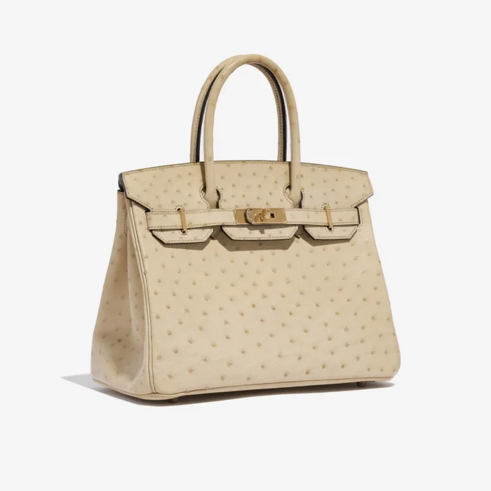 Premium Hermès Replica Birkin 30 Ostrich Parchemin GHW - Direct Luxury Fashion - Image 4