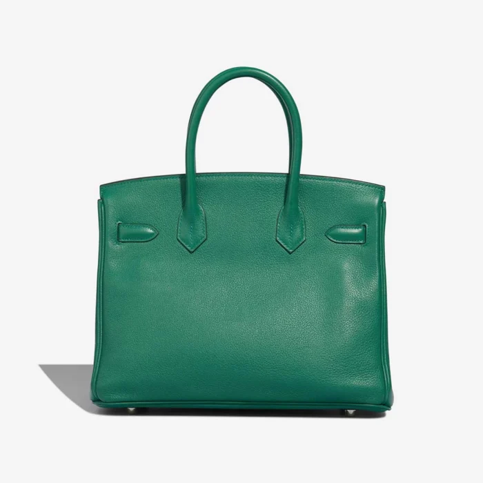 Premium Hermès Replica Birkin 30 Taurillon Clemence Vert Vertigo PHW - Direct Luxury Fashion - Image 2