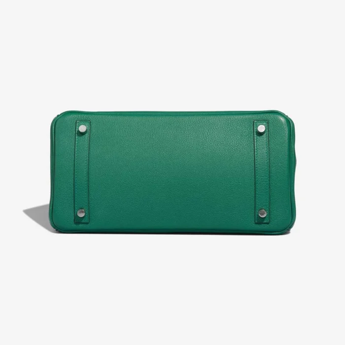 Premium Hermès Replica Birkin 30 Taurillon Clemence Vert Vertigo PHW - Direct Luxury Fashion - Image 3