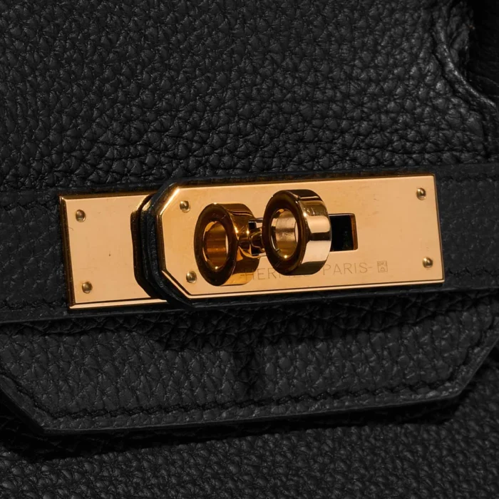 Premium Hermès Replica Birkin 30 Togo Black GHW - Direct Luxury Fashion - Image 6
