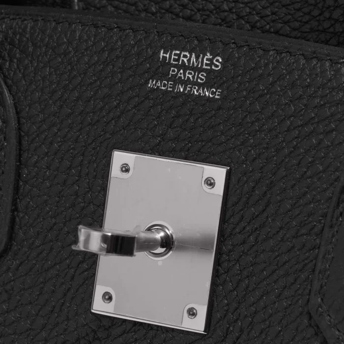 Premium Hermès Replica Birkin 30 Togo Black PHW - Direct Luxury Fashion - Image 6