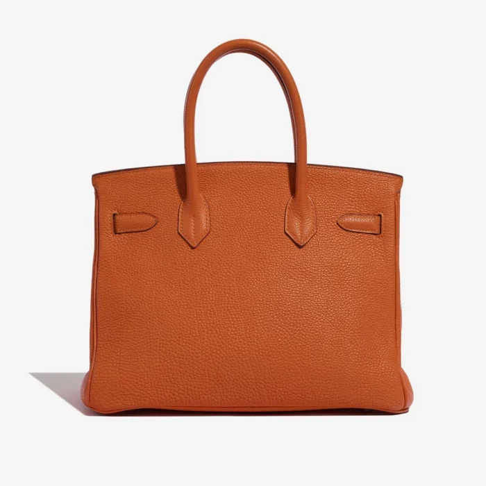 Premium Hermès Replica Birkin 30 Togo Orange PHW - Direct Luxury Fashion - Image 2