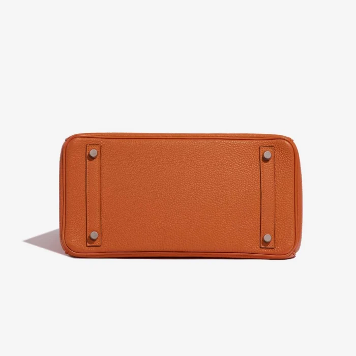 Premium Hermès Replica Birkin 30 Togo Orange PHW - Direct Luxury Fashion - Image 3