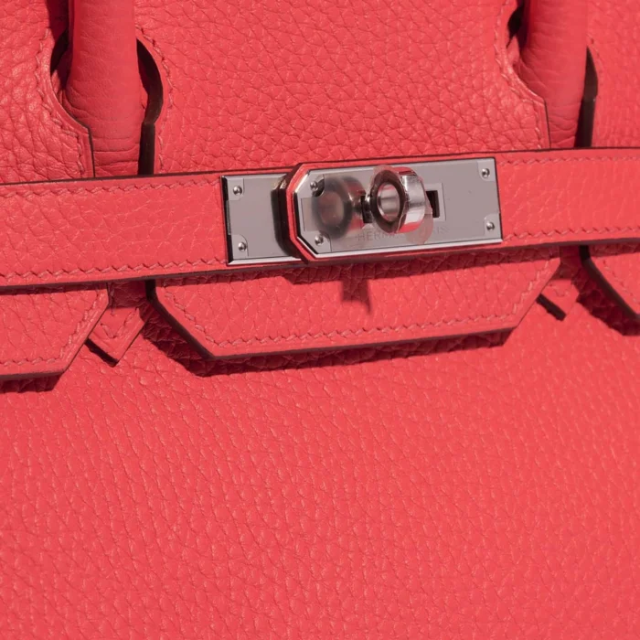Premium Hermès Replica Birkin 30 Togo Rose Jaipur PHW - Direct Luxury Fashion - Image 6