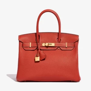Premium Hermès Replica Birkin 30 Togo Rouge Sanguine GHW