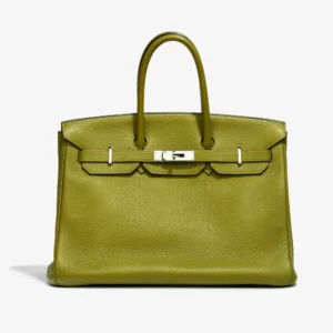 Premium Hermès Replica Birkin 35 Buffalo Sindhu Vert Chartreuse – DLF
