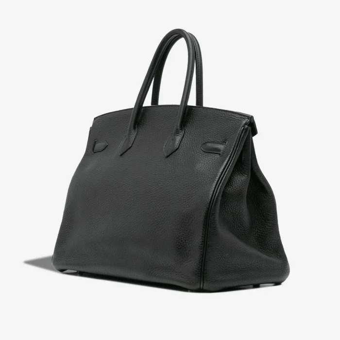 Premium Hermès Replica Birkin 35 Clemence Black PHW - Direct Luxury Fashion - Image 3