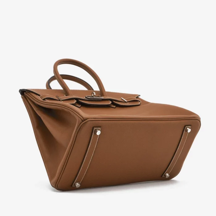 Premium Hermès Replica Birkin 35 Epsom Gold PHW - Direct Luxury Fashion - Image 3