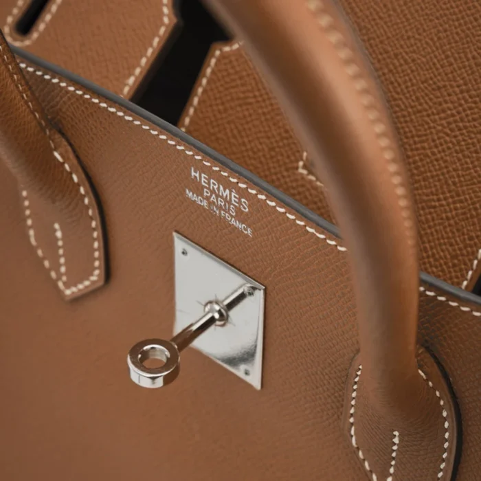 Premium Hermès Replica Birkin 35 Epsom Gold PHW - Direct Luxury Fashion - Image 5