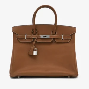 Premium Hermès Replica Birkin 35 Epsom Gold PHW | DLF