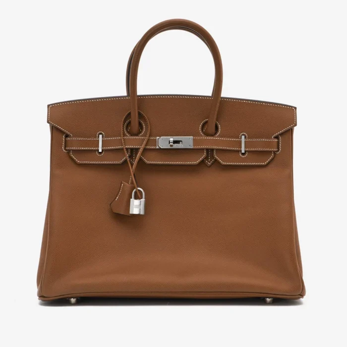 Premium Hermès Replica Birkin 35 Epsom Gold PHW | DLF