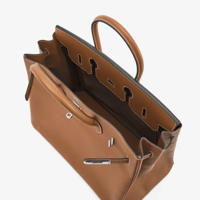 Premium Hermès Replica Birkin 35 Epsom Gold PHW - Direct Luxury Fashion - Image 4