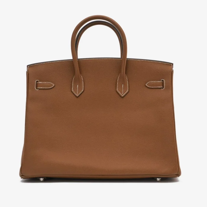 Premium Hermès Replica Birkin 35 Epsom Gold PHW - Direct Luxury Fashion - Image 2