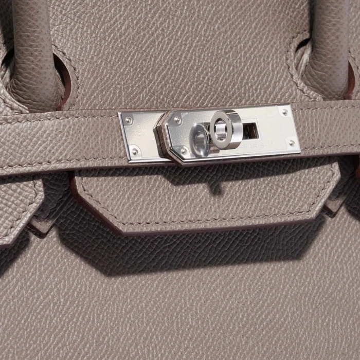 Premium Hermès Replica Birkin 35 Epsom Gris Etain PHW - Direct Luxury Fashion - Image 6