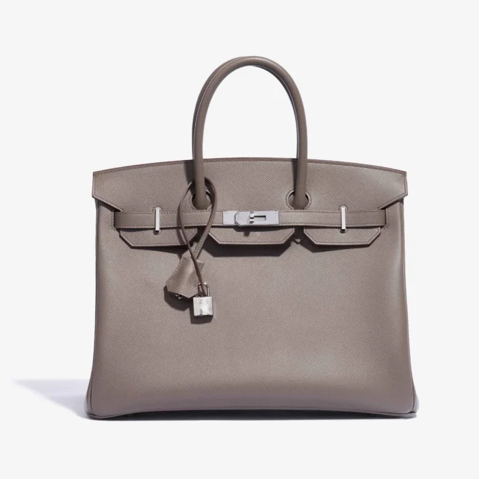 Premium Hermès Replica Birkin 35 Gris Etain PHW | DirectLuxuryFashion