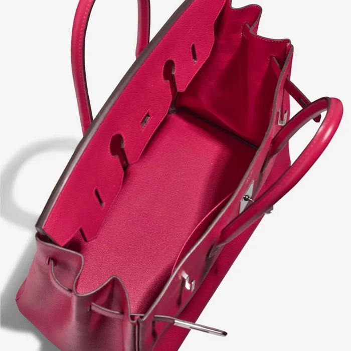 Premium Hermès Replica Birkin 35 Epsom Rose Extrême PHW - Direct Luxury Fashion - Image 5