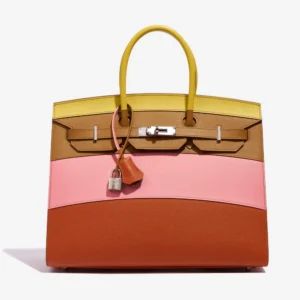 Premium Hermès Replica Birkin 35 - Sunrise Rainbow Epsom PHW