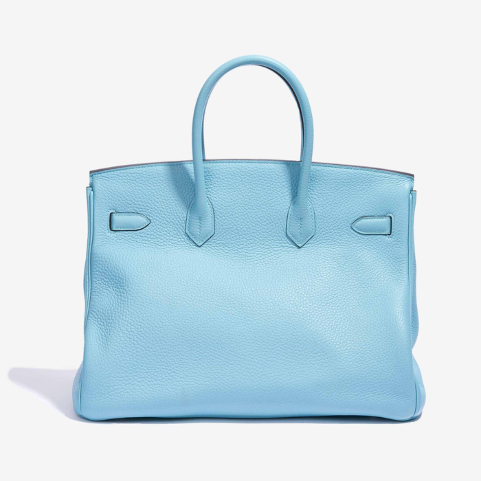 Premium Hermès Replica Birkin 35 Togo Blue Atoll PHW - Direct Luxury Fashion - Image 2