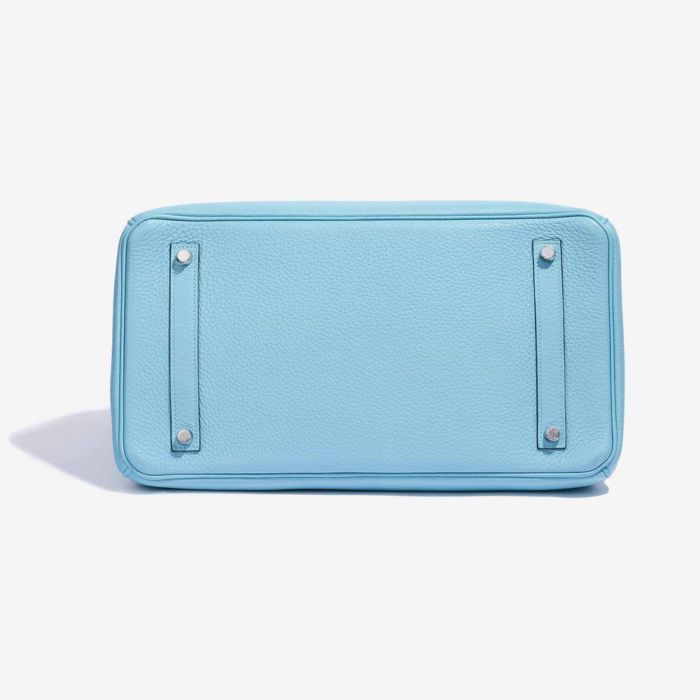 Premium Hermès Replica Birkin 35 Togo Blue Atoll PHW - Direct Luxury Fashion - Image 3