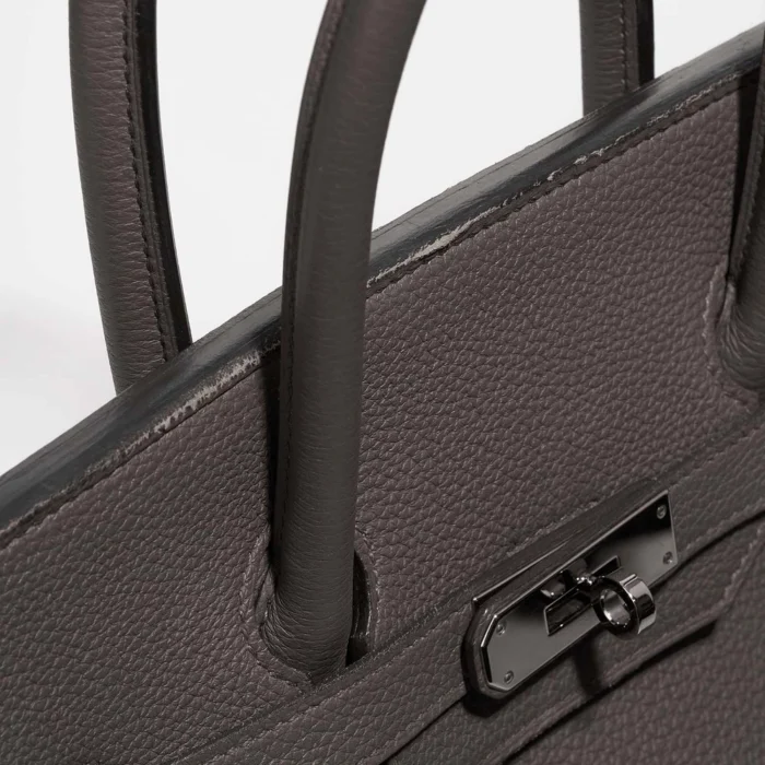 Premium Hermès Replica Birkin 35 Togo Etain PHW - Direct Luxury Fashion - Image 7