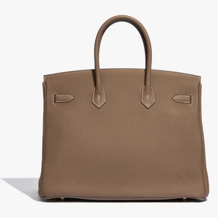 Premium Hermès Replica Birkin 35 Togo Etoupe GHW - Direct Luxury Fashion - Image 2