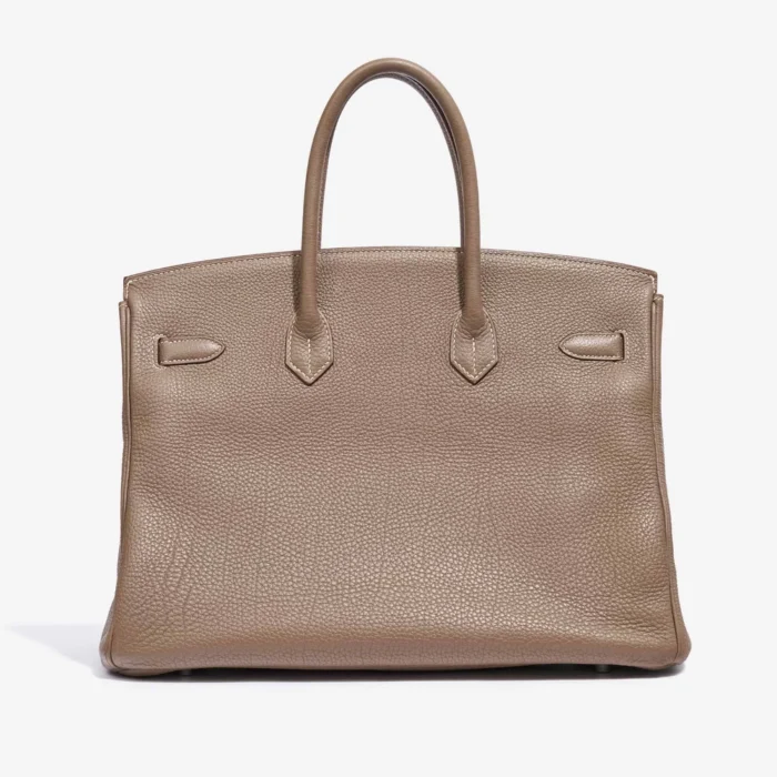 Premium Hermès Replica Birkin 35 Togo Etoupe PHW - Direct Luxury Fashion - Image 2