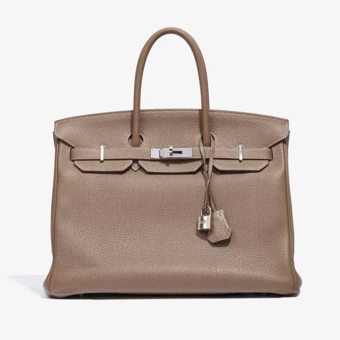Premium Hermès Replica Birkin 35 Togo Etoupe PHW | DLF