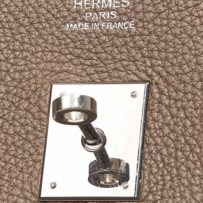 Premium Hermès Replica Birkin 35 Togo Etoupe PHW - Direct Luxury Fashion - Image 6