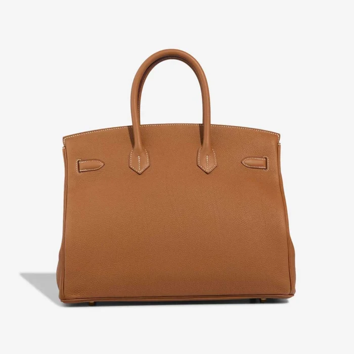 Premium Hermès Replica Birkin 35 Togo Gold GHW - Direct Luxury Fashion - Image 2