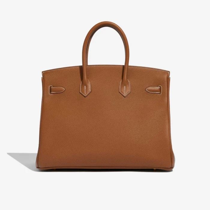 Premium Hermès Replica Birkin 35 Togo Gold GHW - Direct Luxury Fashion - Image 2