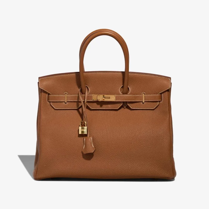 Premium Hermès Replica Birkin 35 Togo Gold GHW - Direct Luxury Fashion