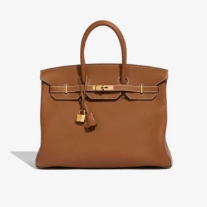 Premium Hermès Replica Birkin 35 Togo Gold GHW | Direct Luxury